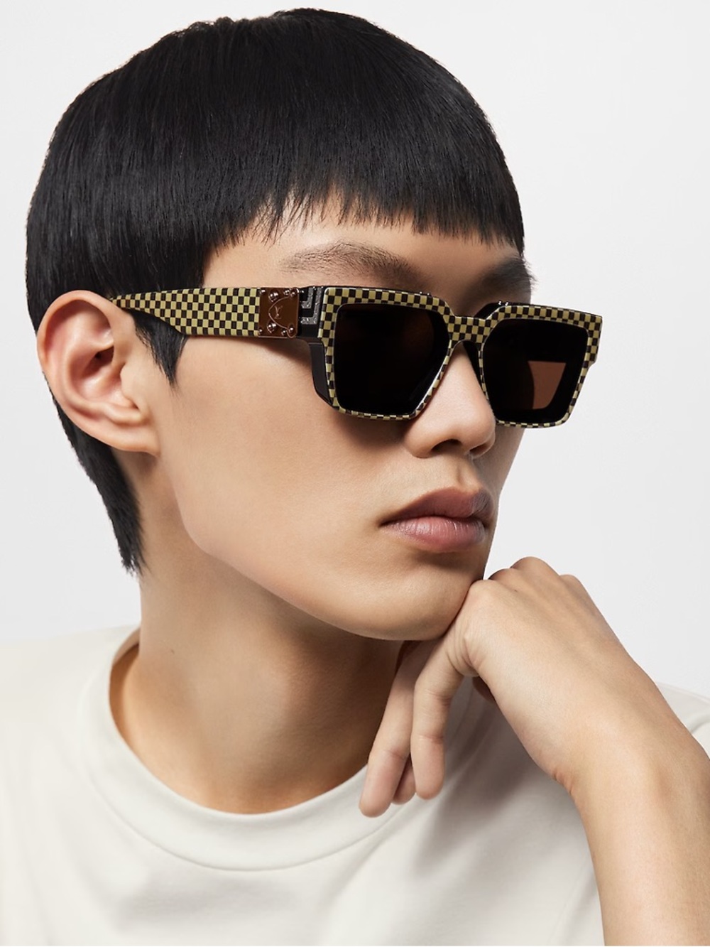 New Authentic Louis Vuitton Z2394E Damier 1.1 Millionaires Square Sunglasses